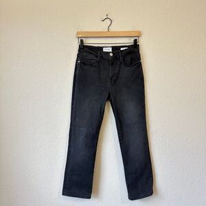 FRAME Le High Straight Jeans Crop in Mardel Wash